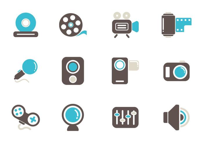 Multimedia Icono Vector Pack