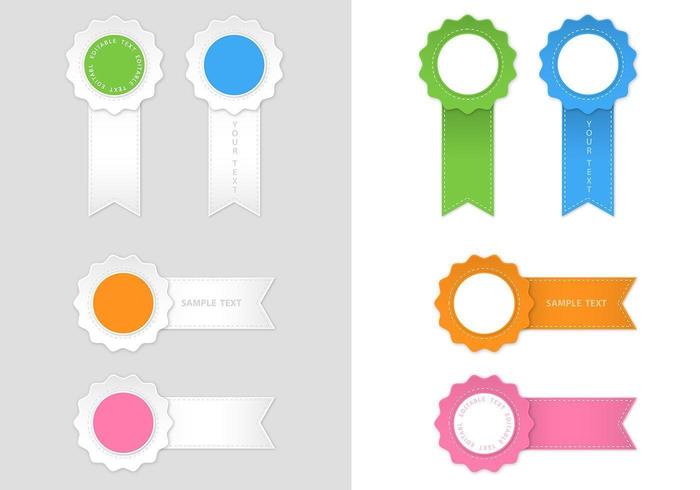 Modern Award Ribbon Vector Pack