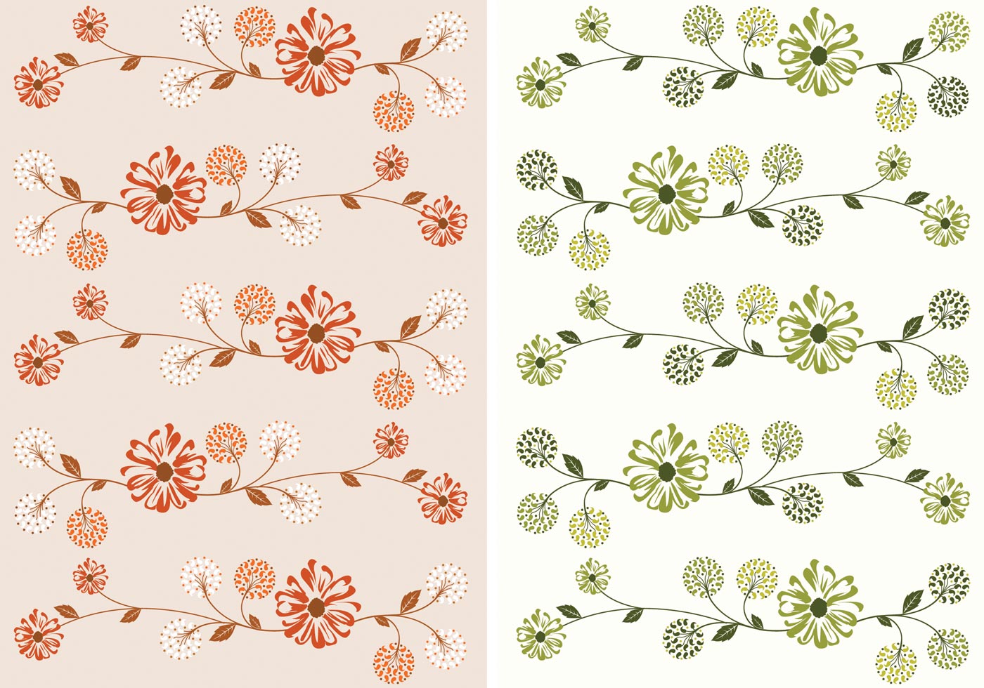 Download Floral Wallpaper Vector Pack - Download Free Vectors, Clipart Graphics & Vector Art