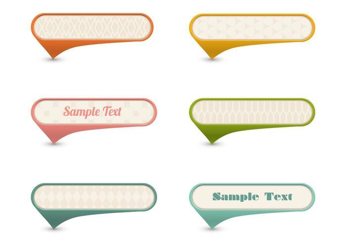 Retro Speech Bubble Vector Pack