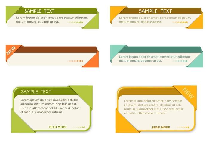 Corner Label Vector Pack