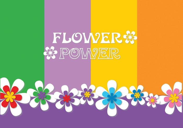 Flower Power fondo vector