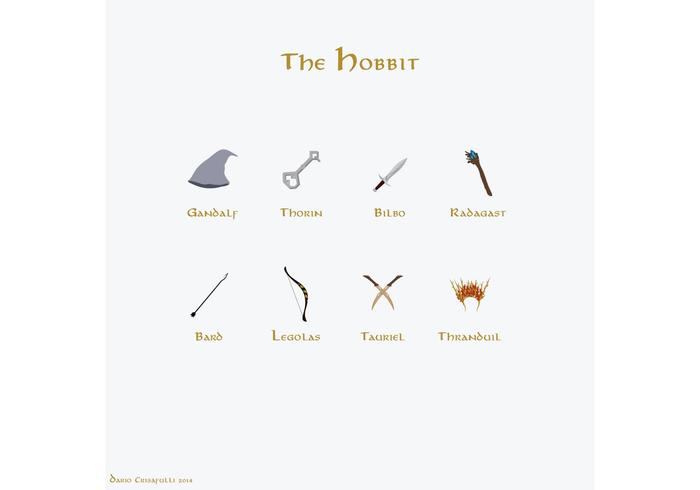 The Hobbit Vectors - Main Characters The Hobbit Vectors - Main Characters