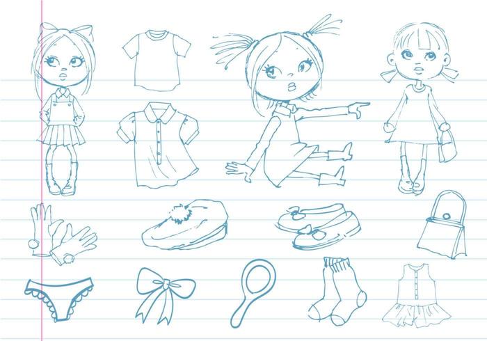 Girly Fashion Vector Pack