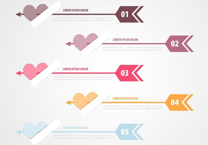 Cupid's Arrow Banner Vector Pack