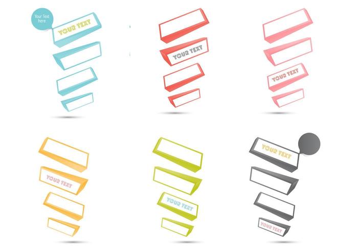 3D Text Box Vector Pack