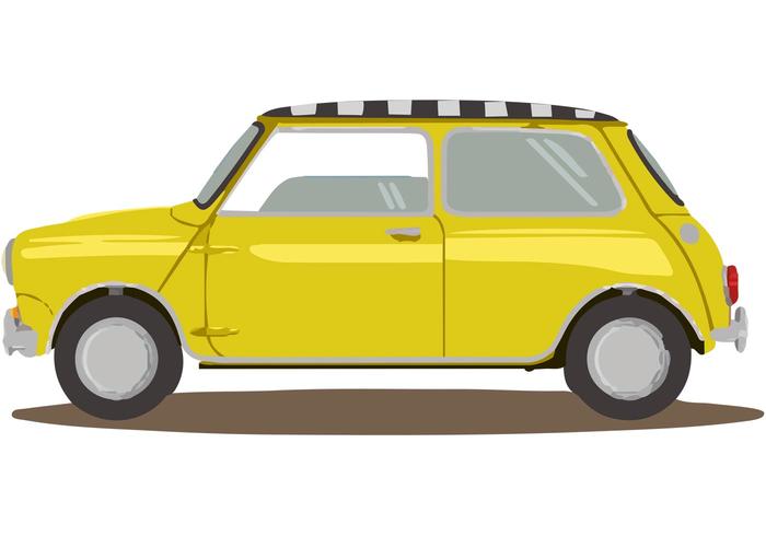 Mini Taxi Car Vector Mini Taxi Car Vector