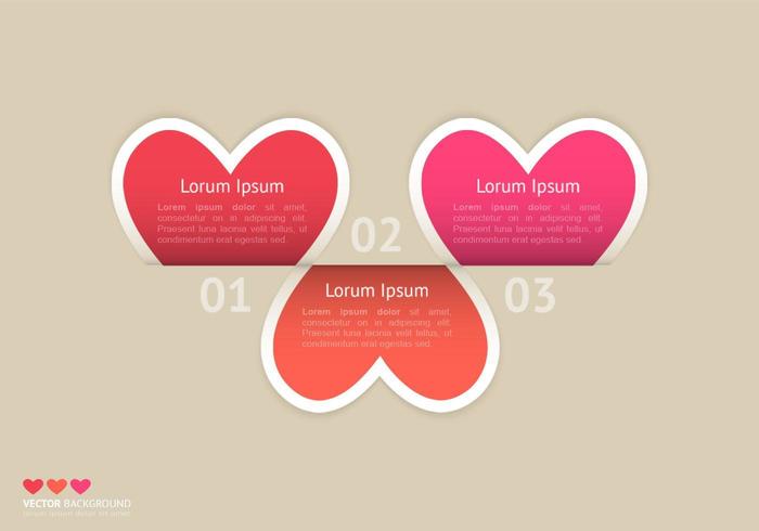 Folded Heart Background Vector