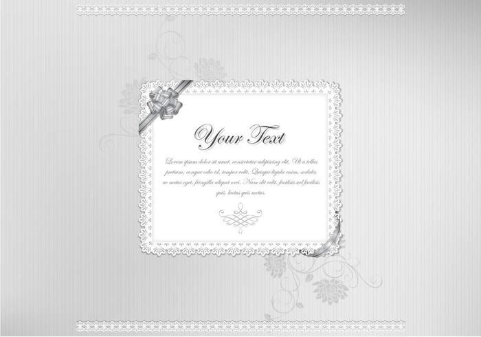 Classy Silver Lace Vector Background