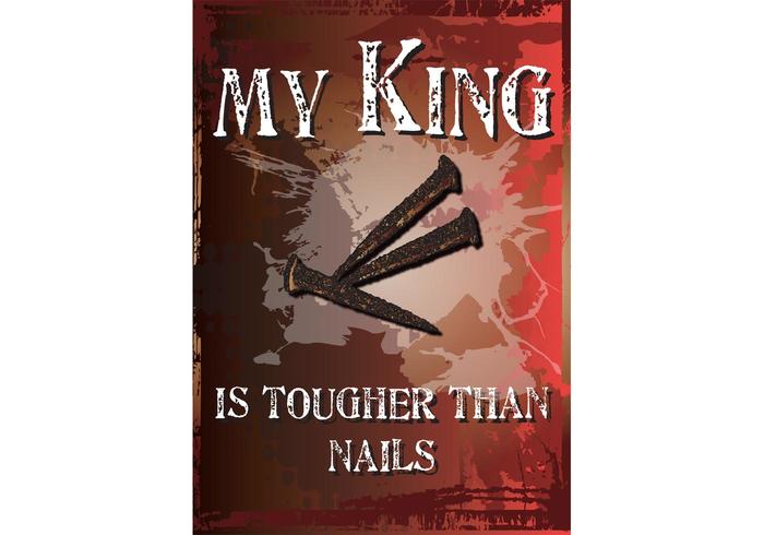 Tougher Than Nails Religion Background Vector Tougher Than Nails Religion Background Vector