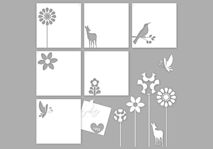 Cutout Natural Paper Vector Pack