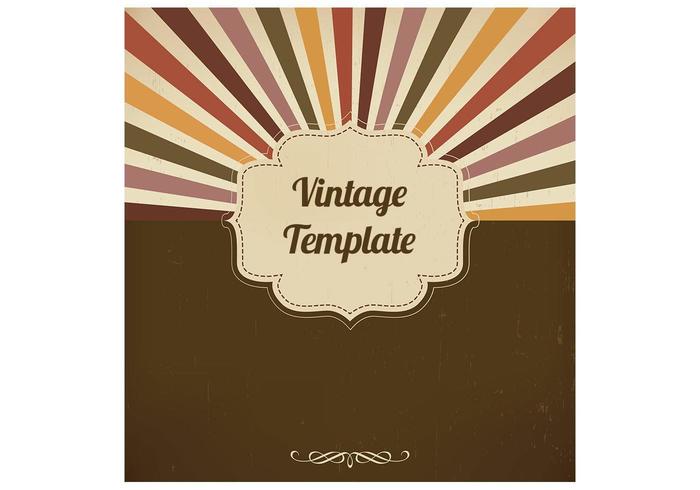 Vintage Sunburst Vector Background