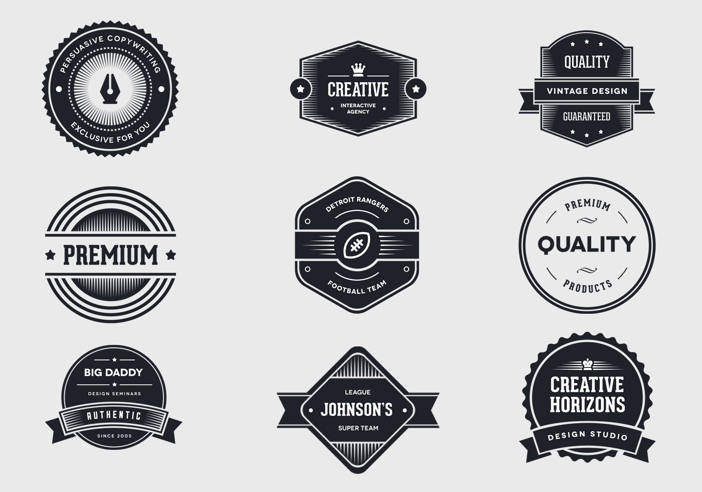 Download Vintage Label Vector Pack - Download Free Vectors, Clipart ...