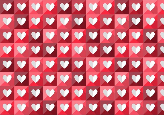 Folded Heart Vector Pattern