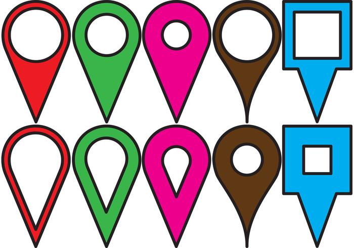 Map Pointer Vectors Map Pointer Vectors