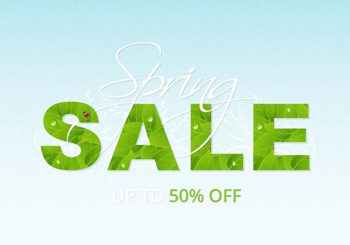 Spring Sale Background Vector