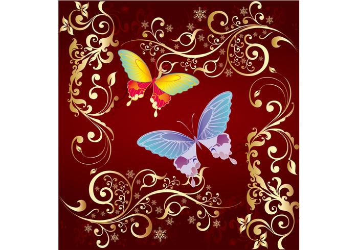Butterfly Flowers Vector Butterfly Flowers Vector