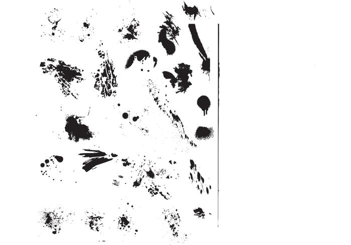 Free Vector Drips, Drops and Splatters Free Vector Drips, Drops and Splatters