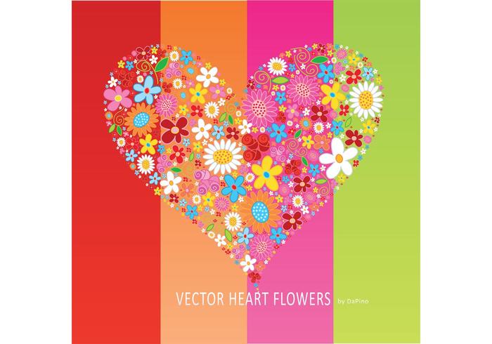 Vector HEART Flowers Vector HEART Flowers