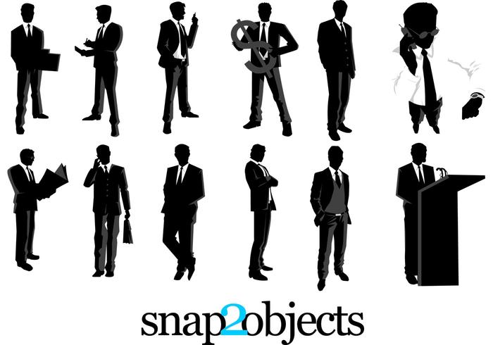 12 Free Vector Business Silhouettes 12 Free Vector Business Silhouettes