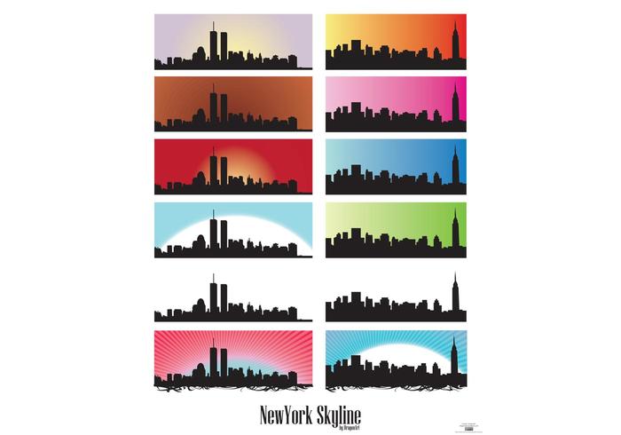 Skyline US NewYork City Vectors Skyline US NewYork City Vectors