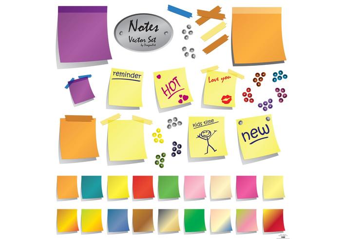 Notes Vector Set Notes Vector Set