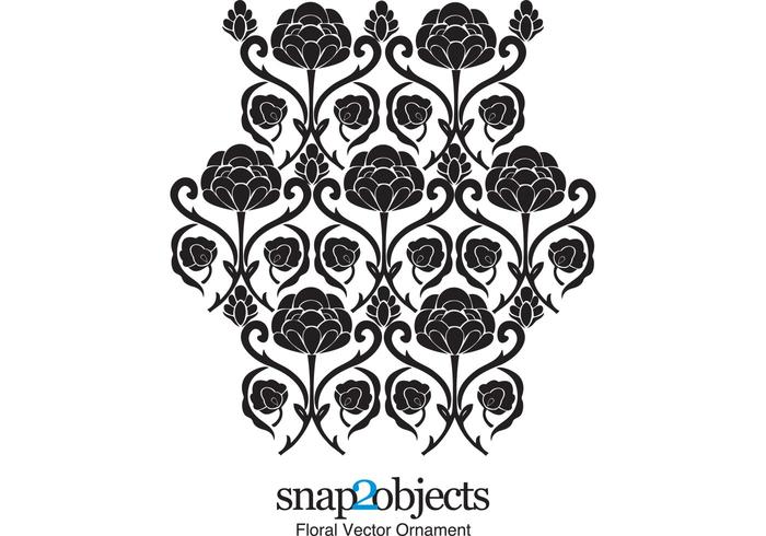 Free Floral Vector Ornament Free Floral Vector Ornament