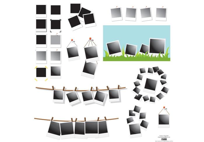 Polaroid Frames Vector Set Polaroid Frames Vector Set