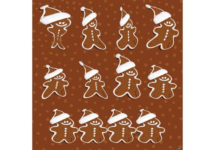 Gingerbread Cookies Vector Gingerbread Cookies Vector