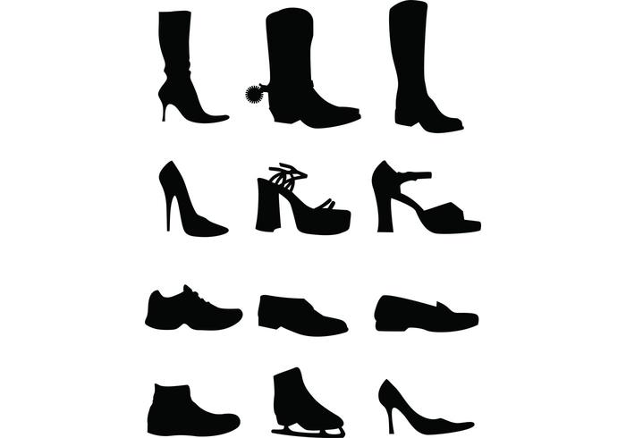 Shoe Vectors Silhouettes Shoe Vectors Silhouettes