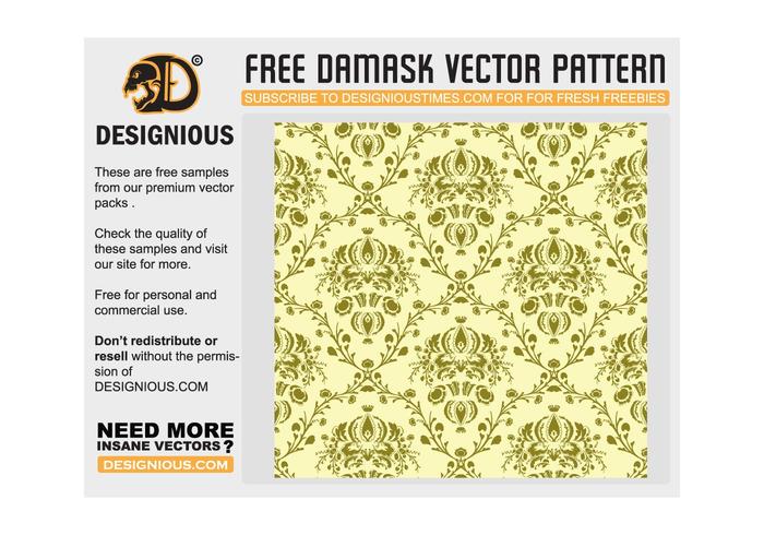 Free damask seamless pattern Free damask seamless pattern