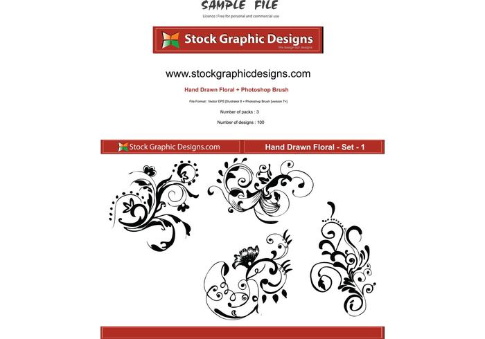 Hand Drawn Floral Hand Drawn Floral
