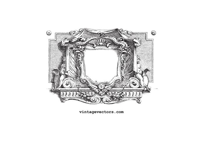 Vintage Cartouche Vector Graphic Vintage Cartouche Vector Graphic