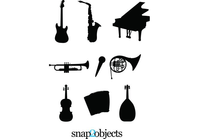 Musical Instruments Silhouettes Musical Instruments Silhouettes