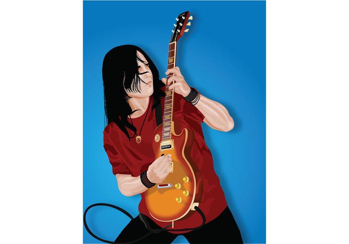 Guitar Player Vector Guitar Player Vector