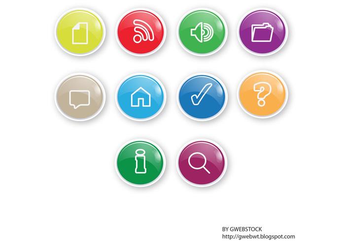 10 Button Vector 10 Button Vector