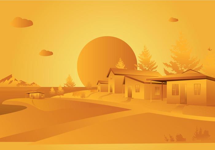 Orange landscape Orange landscape