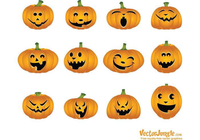 Halloween Vector Pumpkins Halloween Vector Pumpkins