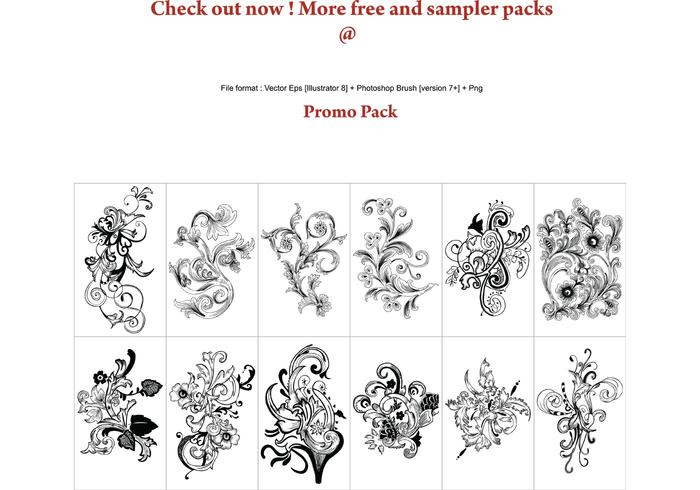 Free Floral Vector Pack Free Floral Vector Pack
