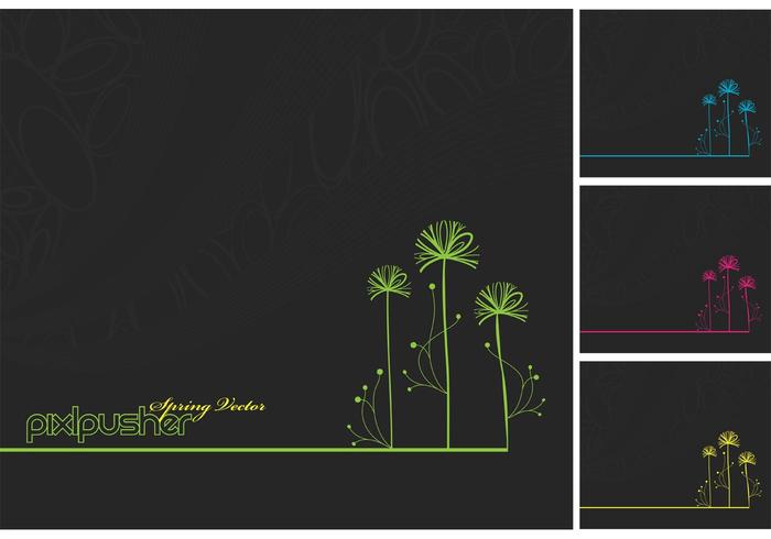 Spring Vector Spring Vector