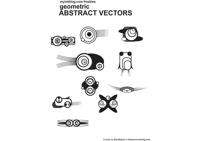 10 Free Geometric Abstract Vectors 10 Free Geometric Abstract Vectors
