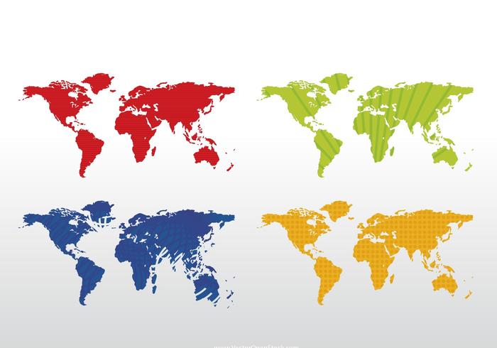 World map - 4 colors World map - 4 colors