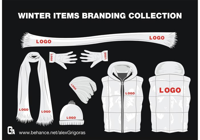 Winter Items Branding Collection Winter Items Branding Collection
