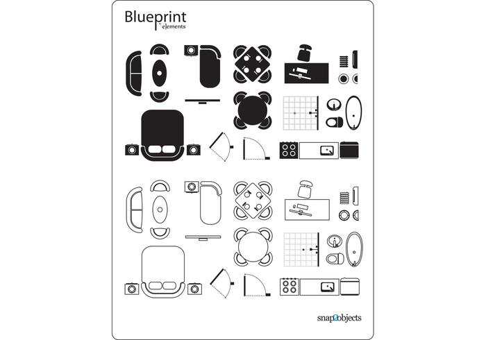Blueprint Vector Elements Blueprint Vector Elements