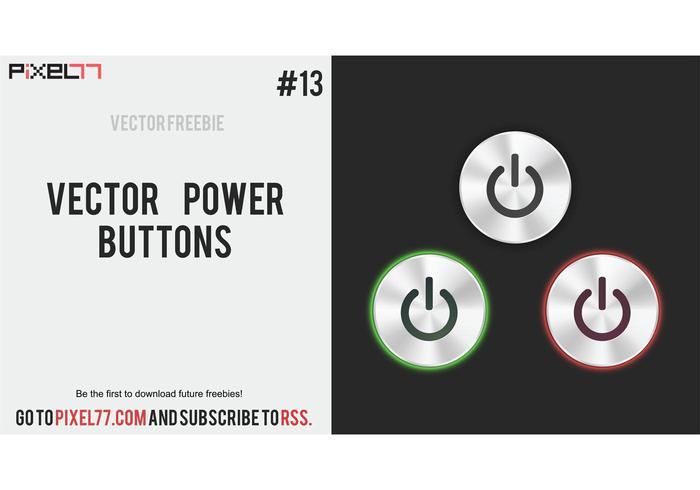 Free Vector Power Buttons Free Vector Power Buttons