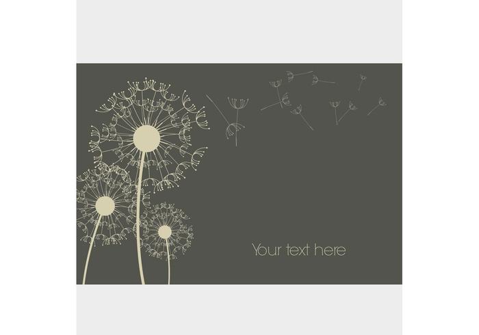 Dandelion Vector Background Dandelion Vector Background