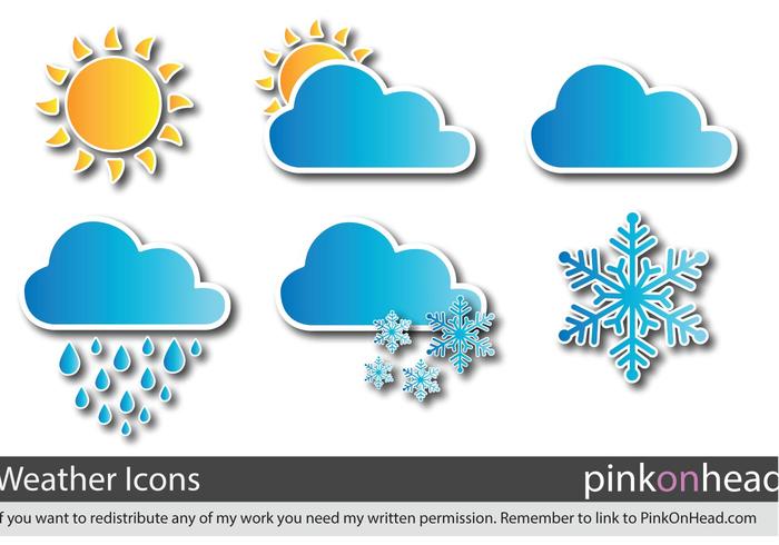Free Vector Weather Icons Free Vector Weather Icons