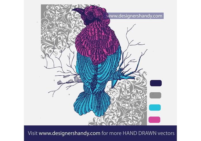 Hand Drawn Decorative Bird Hand Drawn Decorative Bird
