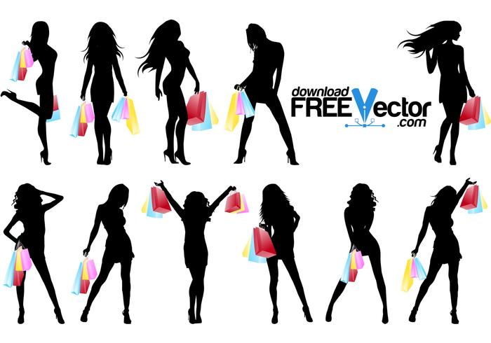 Silhouette Shopping Women Silhouette Shopping Women