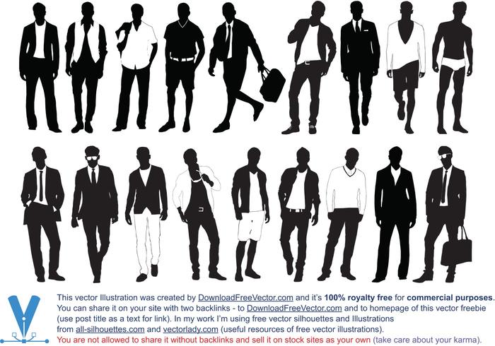 Silhouette Fashion Men Silhouette Fashion Men